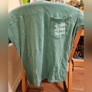 Aqua green Kappa Alpha Theta Homecoming shirt